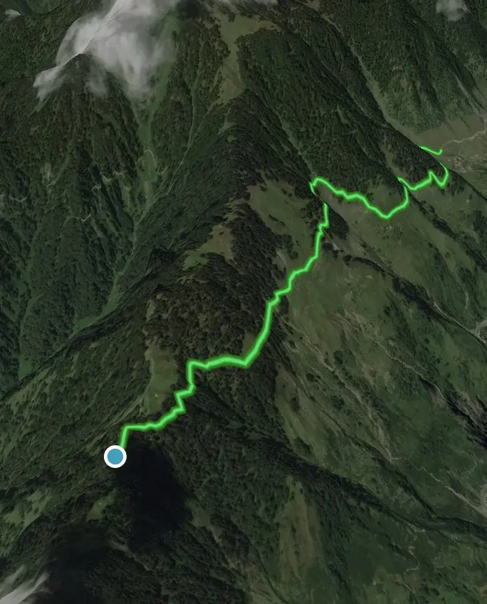 Walking trail between Bir and Billing